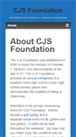 Mobile Screenshot of cjsfoundation.com